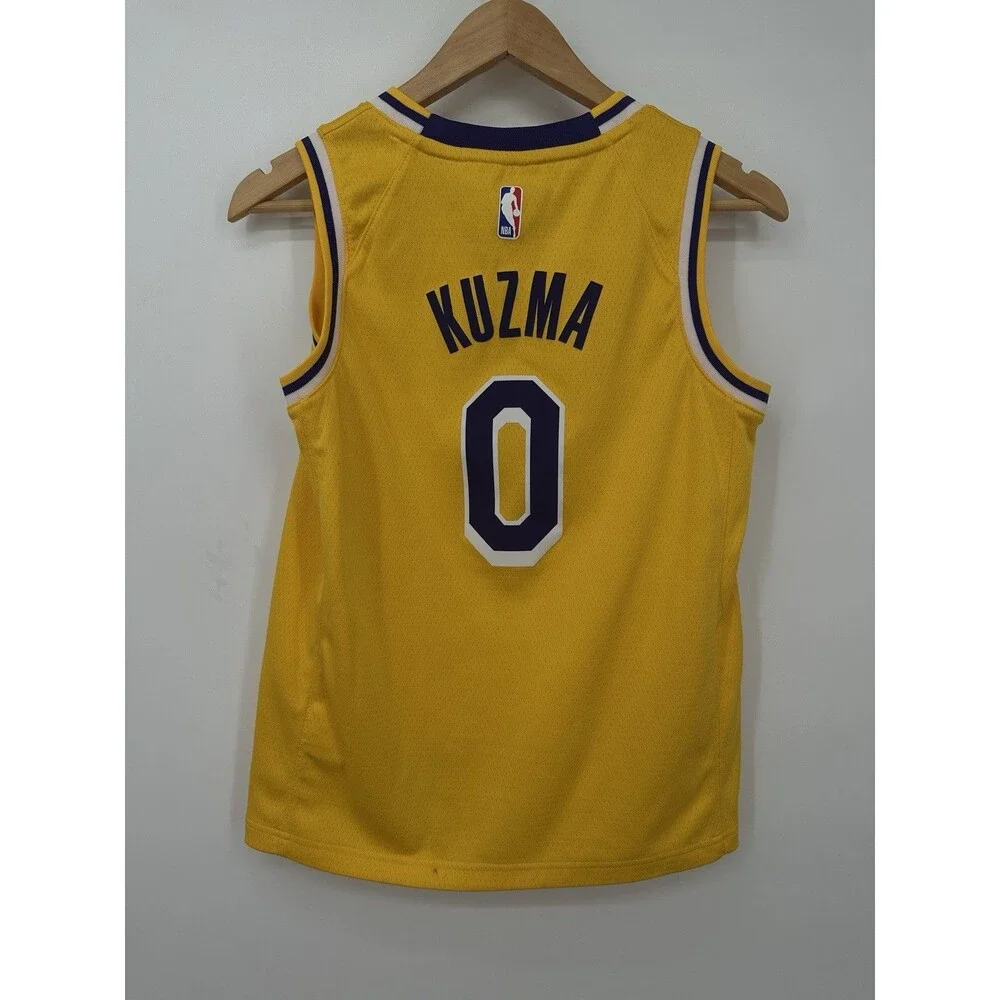 Nike Kyle Kuzma #0 Los Angeles Lakers Gold‎ Nike Lore Series NBA Jersey Youth M
